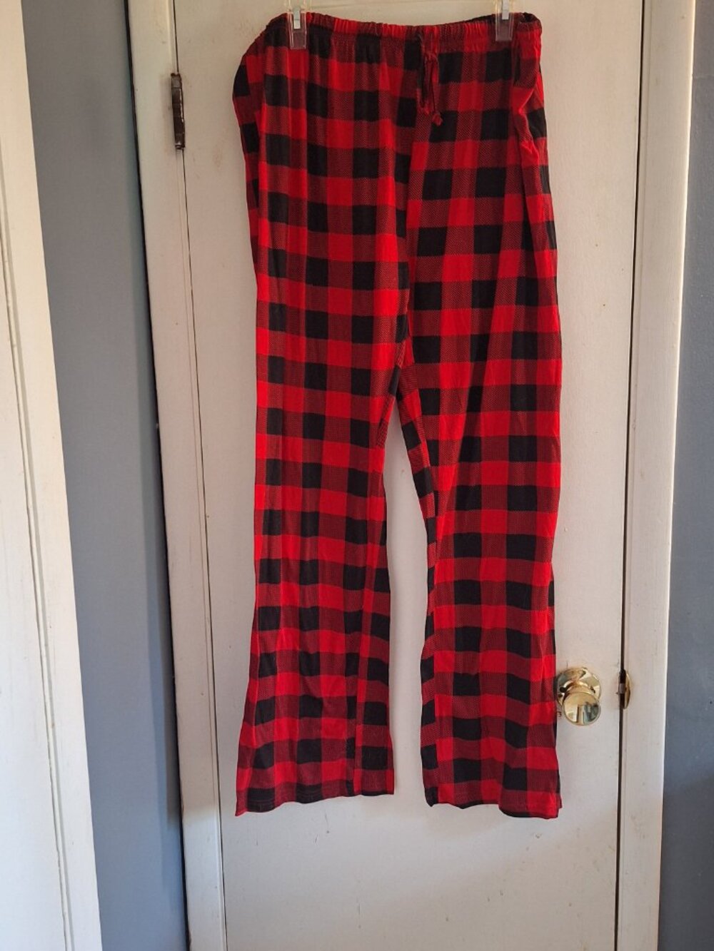 red and black lounge pants